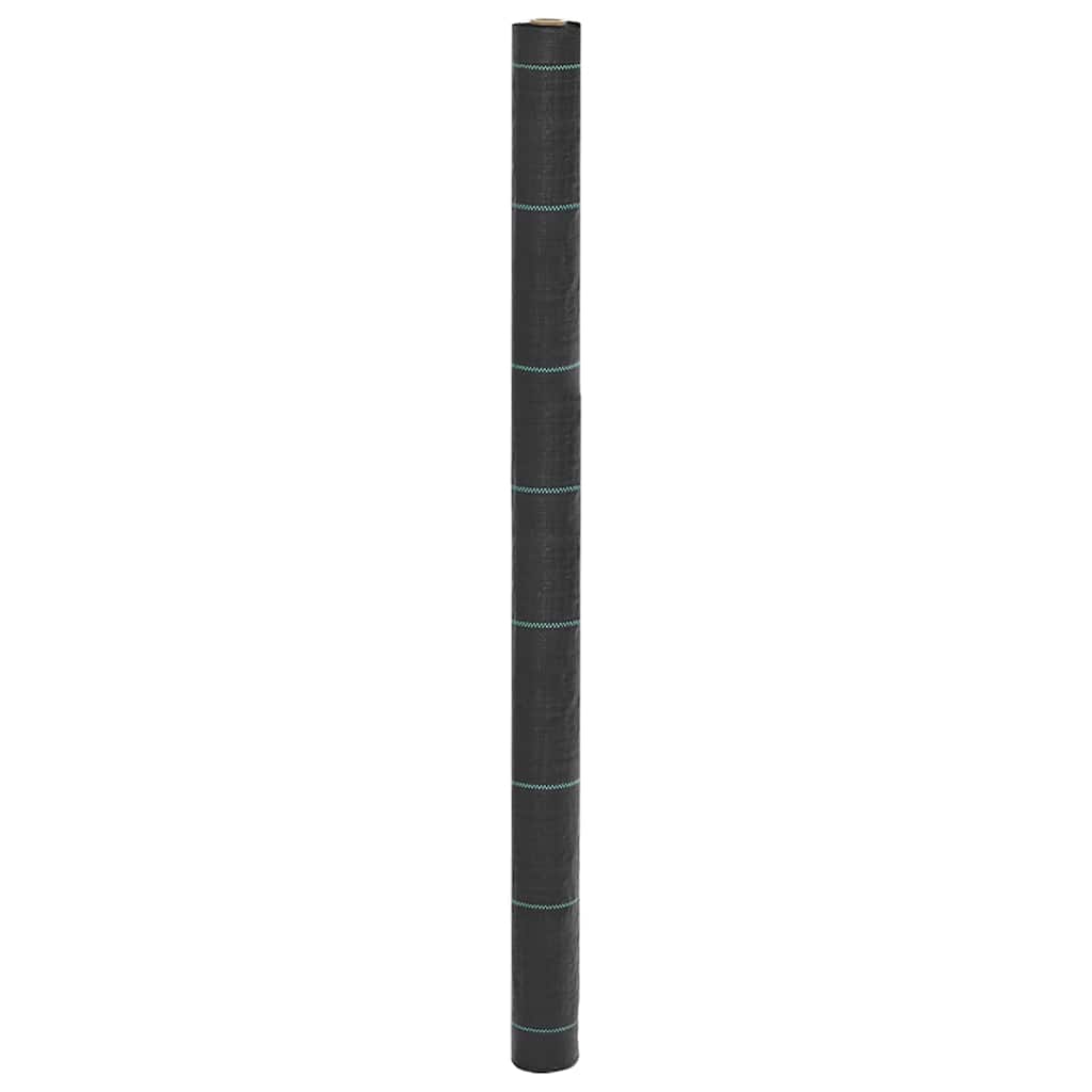 vidaXL Agrowłóknina antychwastowa, czarna, 1,5x200 m, PP