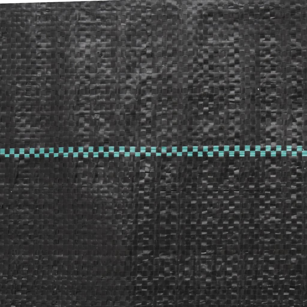 vidaXL Agrowłóknina antychwastowa, czarna, 2x150 m, PP