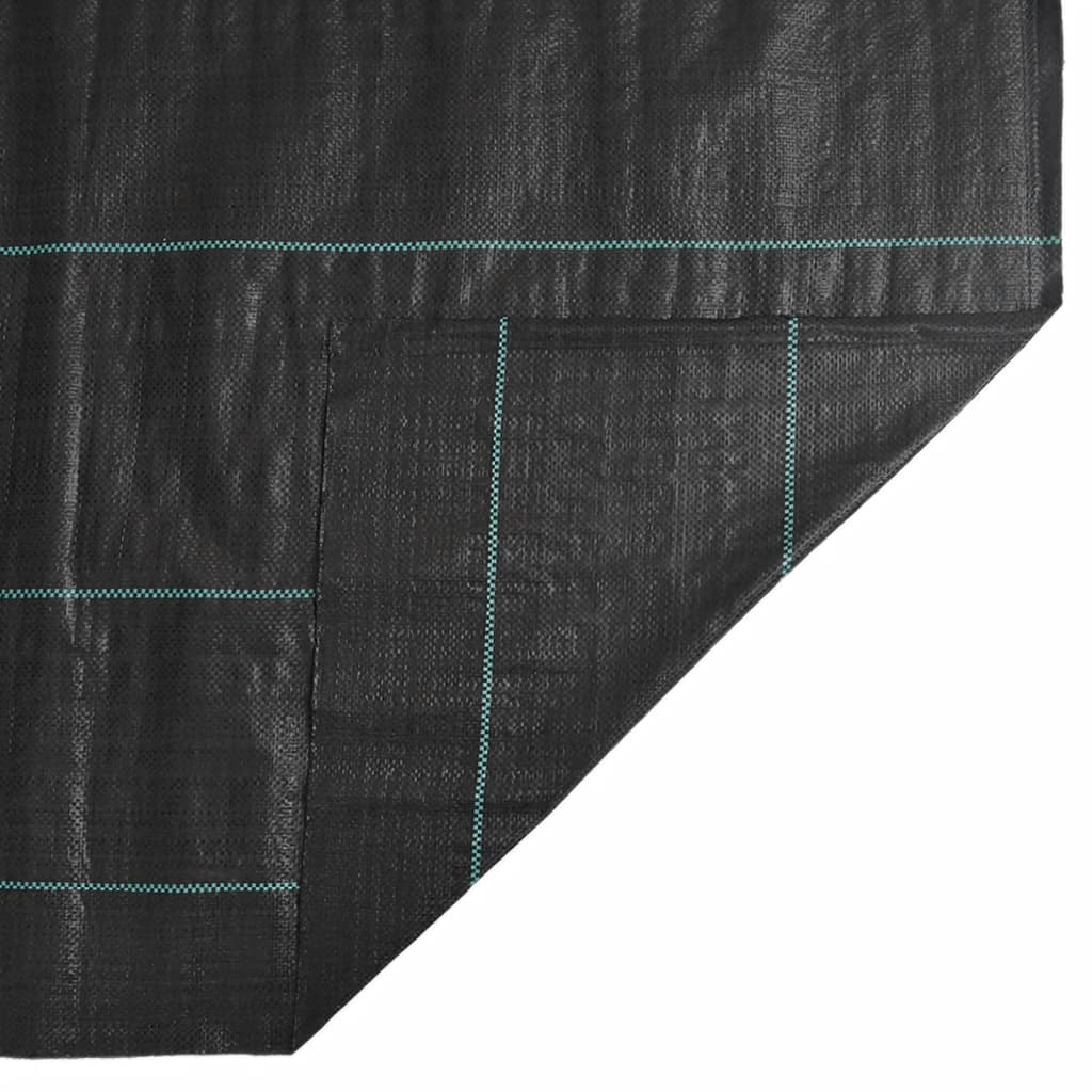 vidaXL Agrowłóknina antychwastowa, czarna, 2x150 m, PP