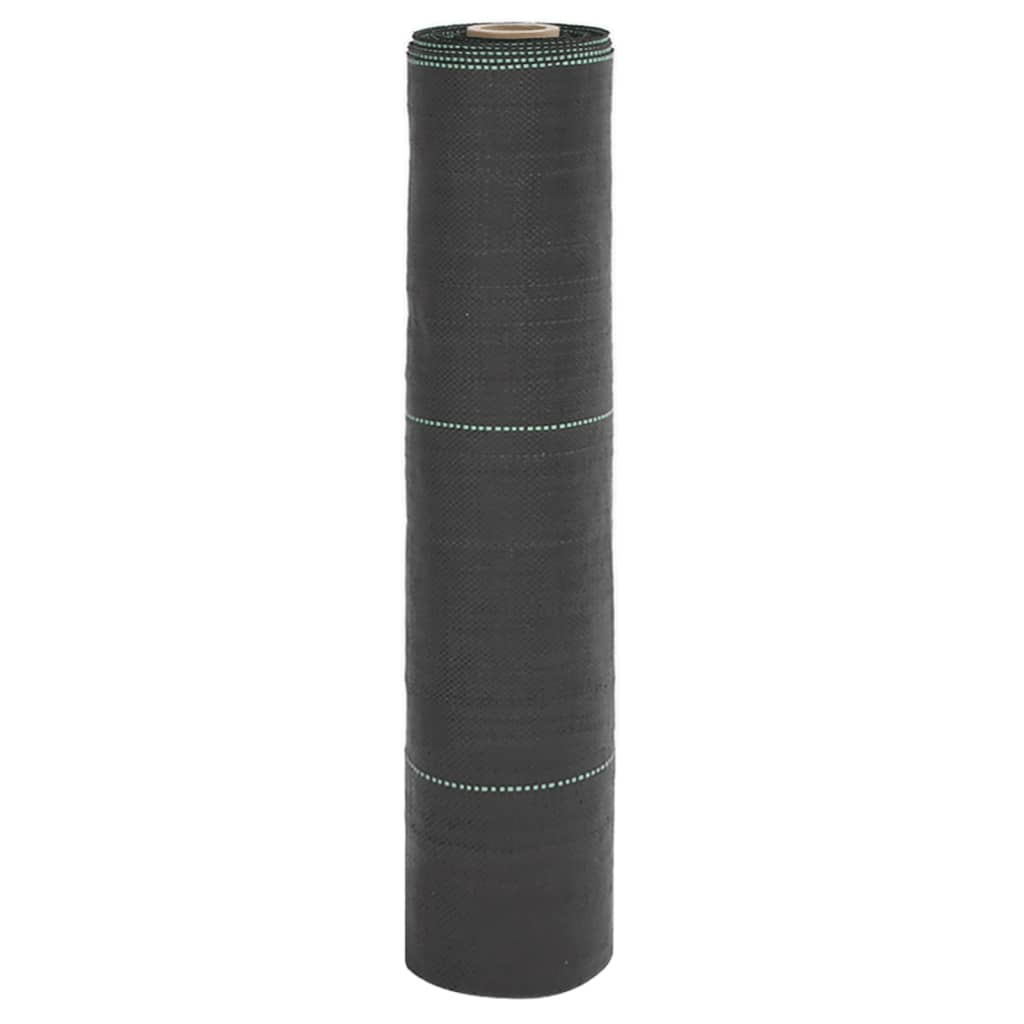 vidaXL Agrowłóknina antychwastowa, czarna, 0,5x10 m, PP