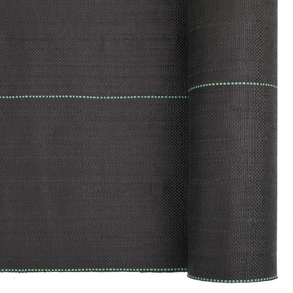 vidaXL Agrowłóknina antychwastowa, czarna, 0,5x100 m, PP