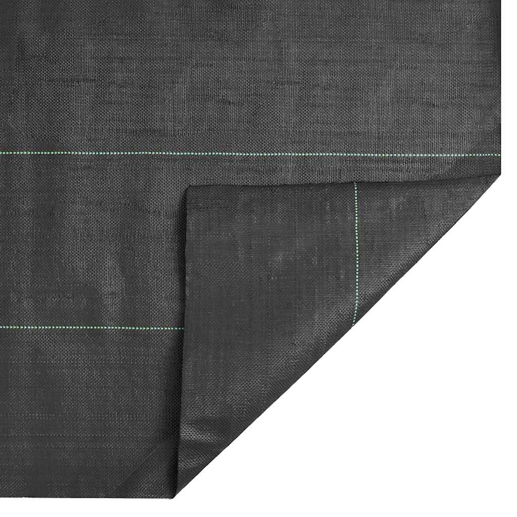 vidaXL Agrowłóknina antychwastowa, czarna, 0,5x100 m, PP