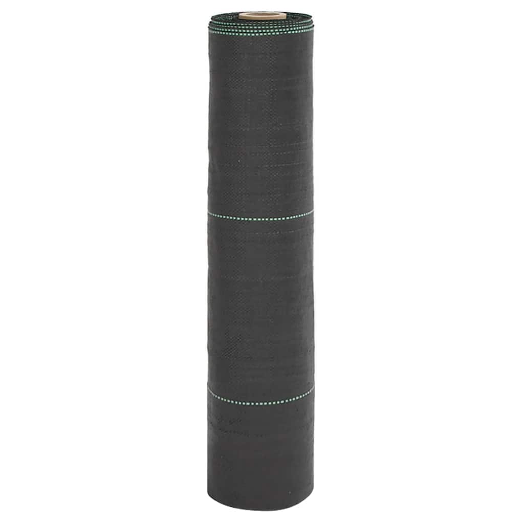 vidaXL Agrowłóknina antychwastowa, czarna, 0,5x150 m, PP