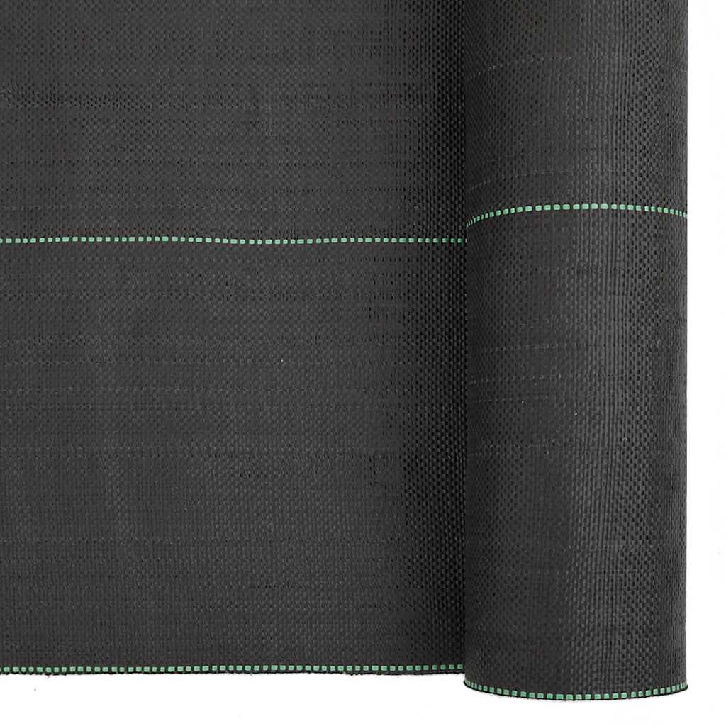 vidaXL Agrowłóknina antychwastowa, czarna, 0,5x150 m, PP