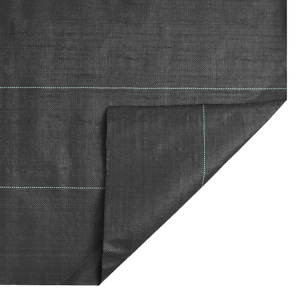 vidaXL Agrowłóknina antychwastowa, czarna, 0,5x150 m, PP