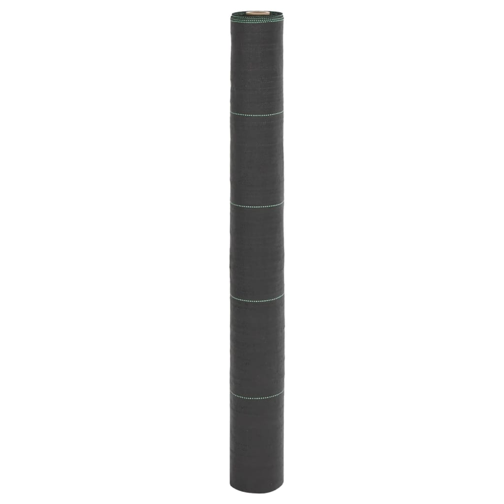vidaXL Agrowłóknina antychwastowa, czarna, 1x50 m, PP