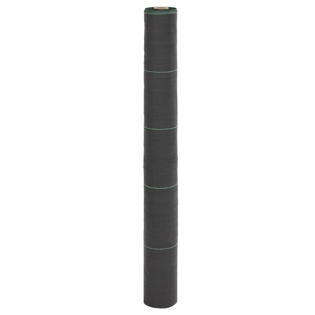 vidaXL Agrowłóknina antychwastowa, czarna, 1x150 m, PP