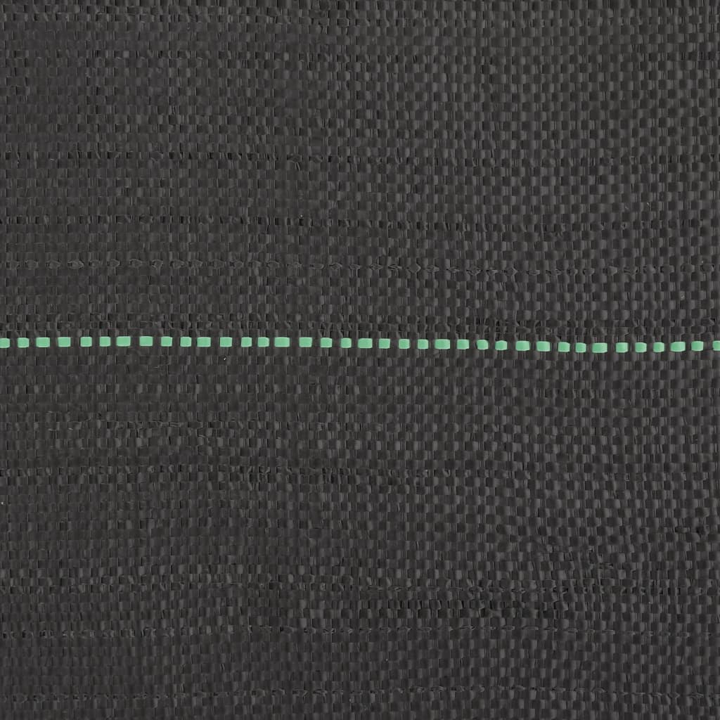 vidaXL Agrowłóknina antychwastowa, czarna, 1x150 m, PP