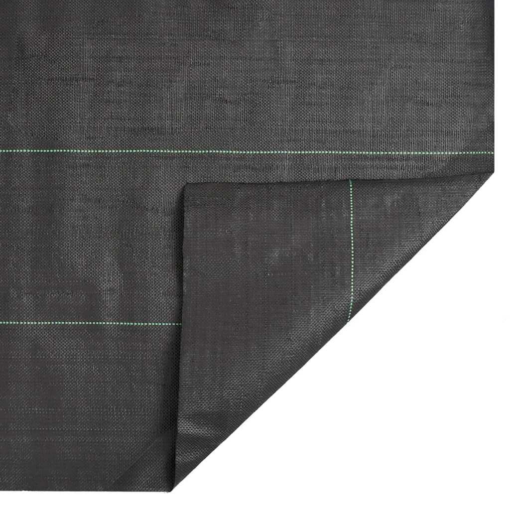 vidaXL Agrowłóknina antychwastowa, czarna, 1x150 m, PP