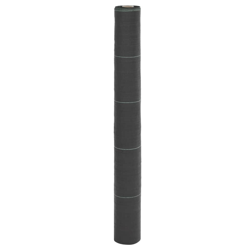 vidaXL Agrowłóknina antychwastowa, czarna, 1x200 m, PP