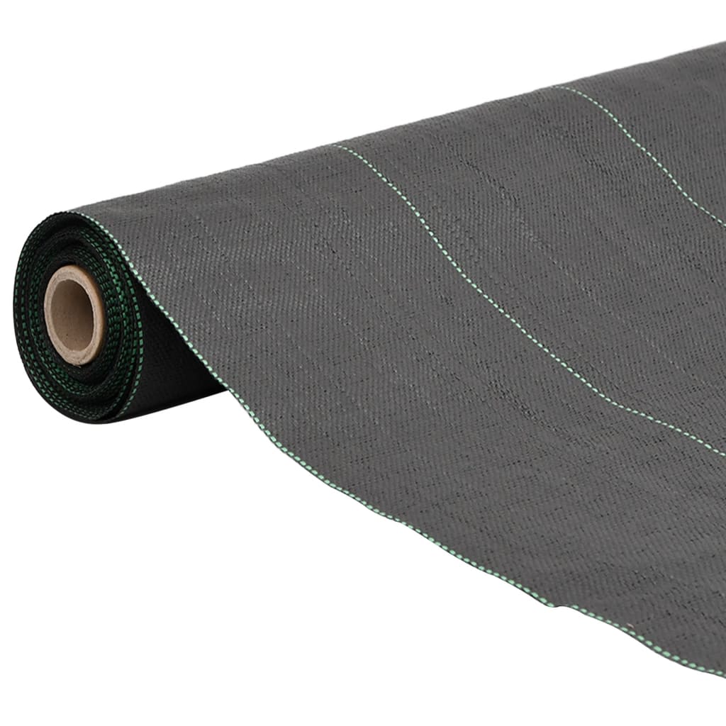 vidaXL Agrowłóknina antychwastowa, czarna, 1x200 m, PP