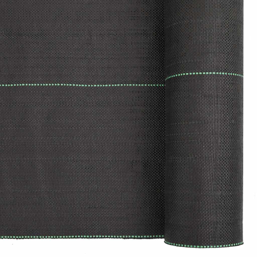 vidaXL Agrowłóknina antychwastowa, czarna, 1,5x50 m, PP