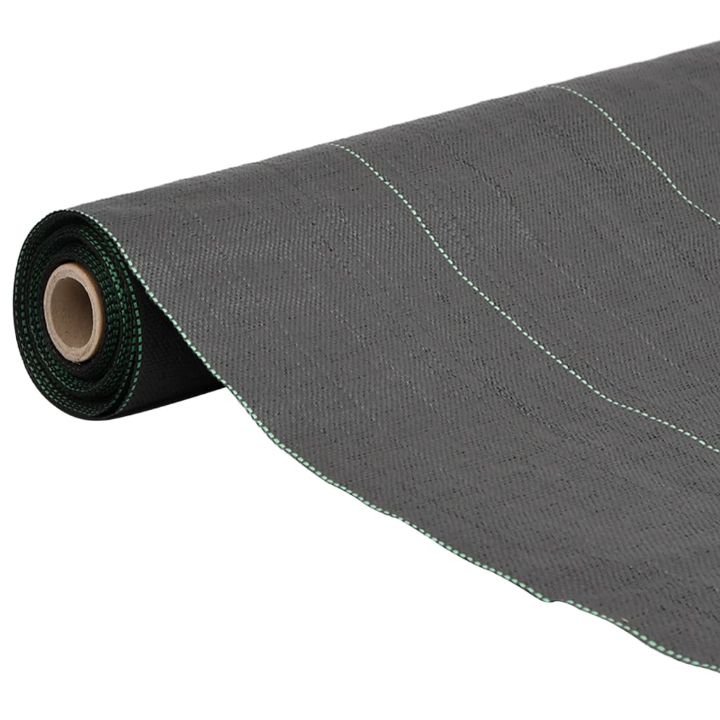 vidaXL Agrowłóknina antychwastowa, czarna, 2x100 m, PP