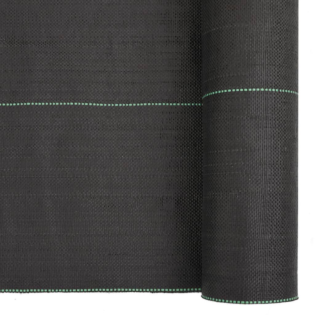 vidaXL Agrowłóknina antychwastowa, czarna, 2x100 m, PP