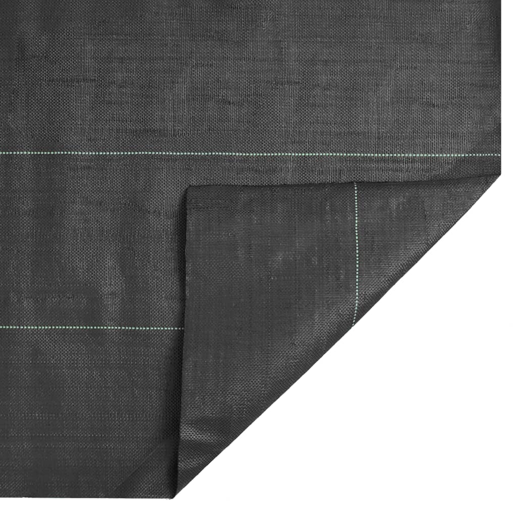 vidaXL Agrowłóknina antychwastowa, czarna, 2x100 m, PP