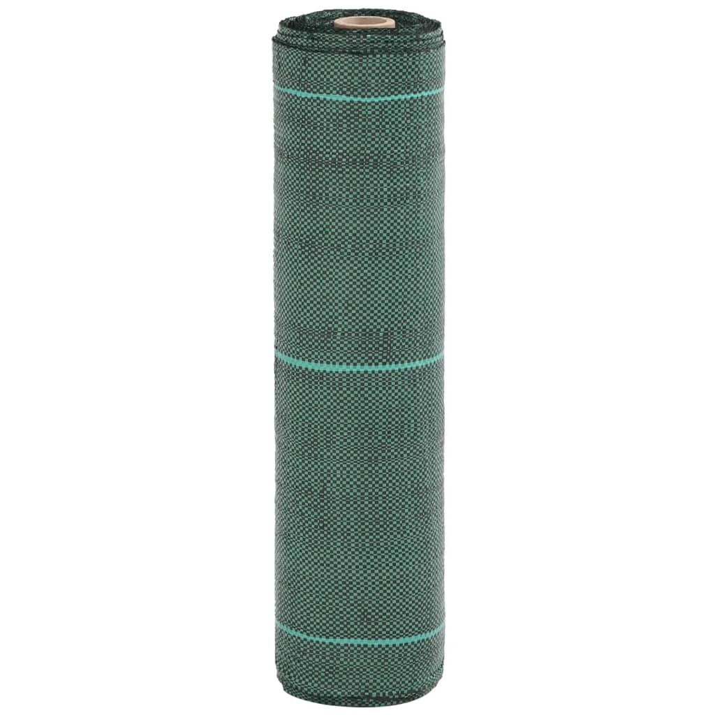 vidaXL Agrowłóknina antychwastowa, zielona, 0,5x10 m, PP