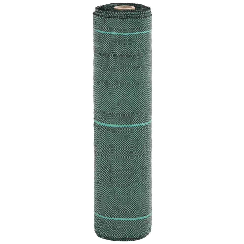 vidaXL Agrowłóknina antychwastowa, zielona, 0,5x25 m, PP