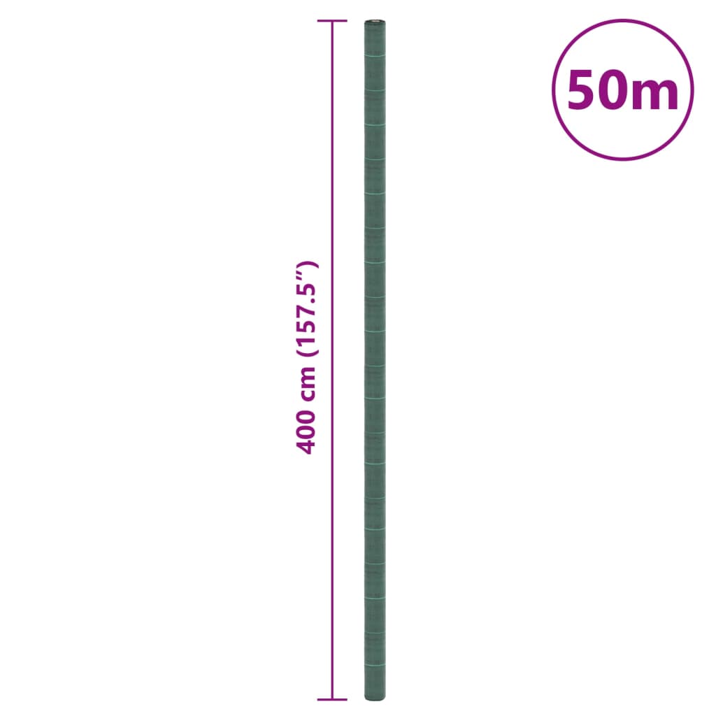 vidaXL Agrowłóknina antychwastowa, zielona, 4x50 m, PP