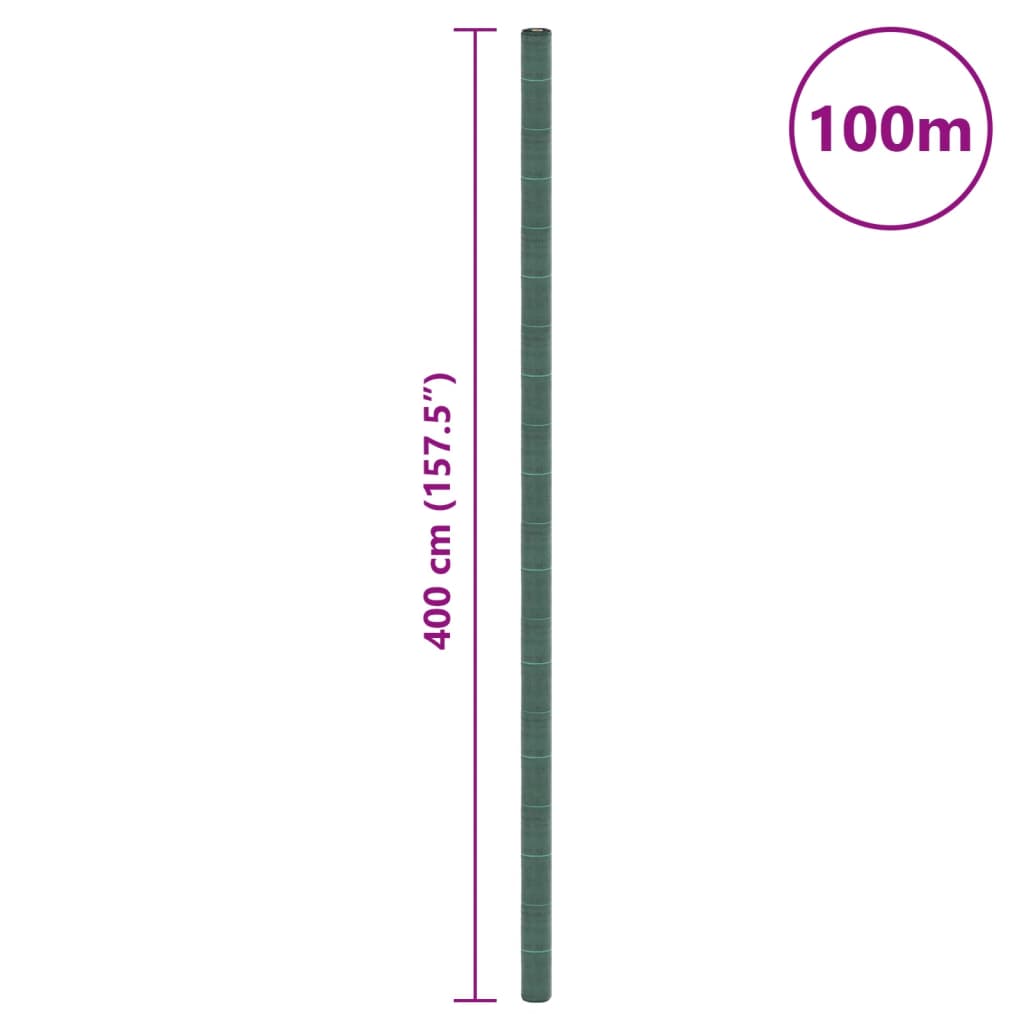 vidaXL Agrowłóknina antychwastowa, zielona, 4x100 m, PP