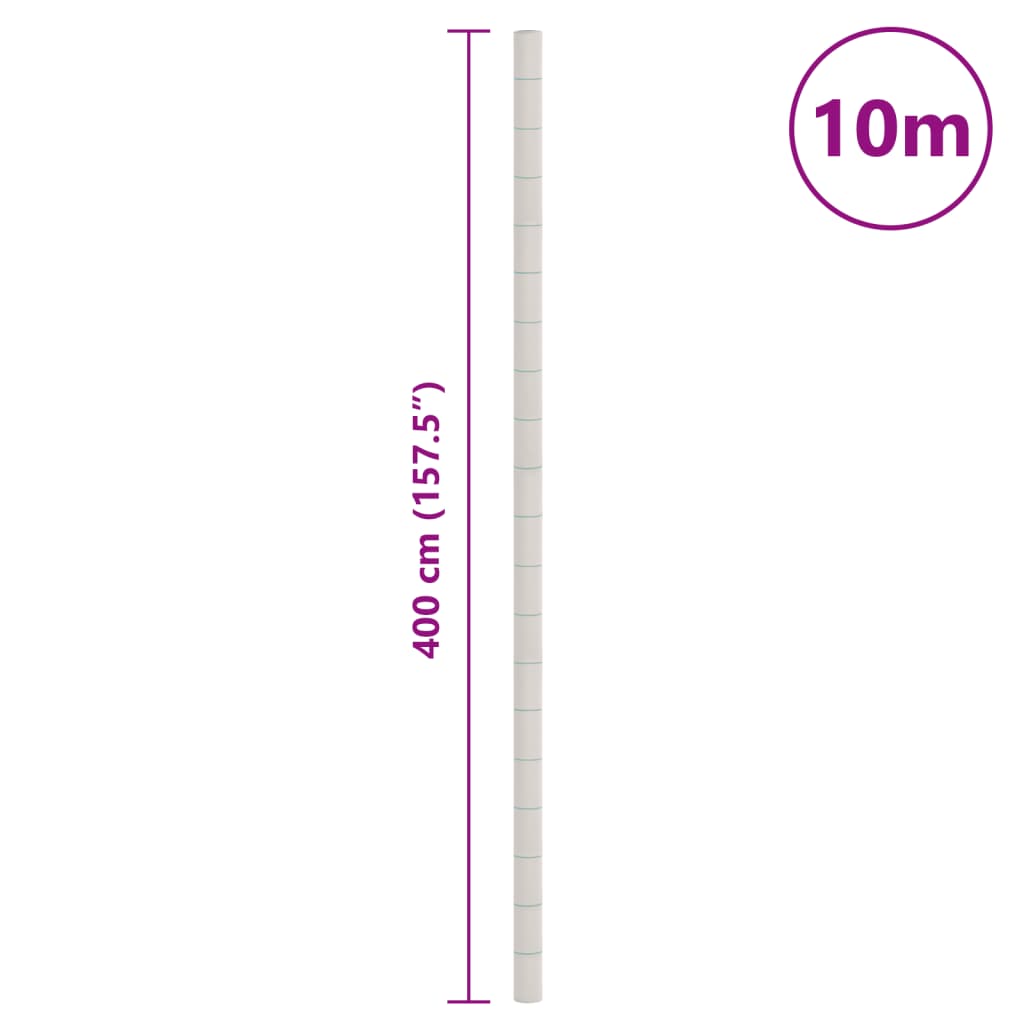 vidaXL Agrowłóknina antychwastowa, biała, 4x10 m, PP