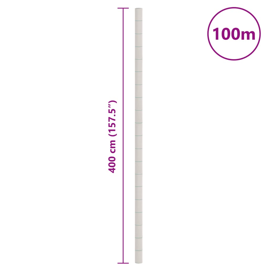 vidaXL Agrowłóknina antychwastowa, biała, 4x100 m, PP