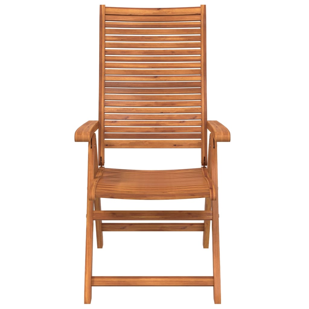 vidaXL Krzesła składane rozkładane 4 szt. 56x72x107 cm, lite drewno akacjowe