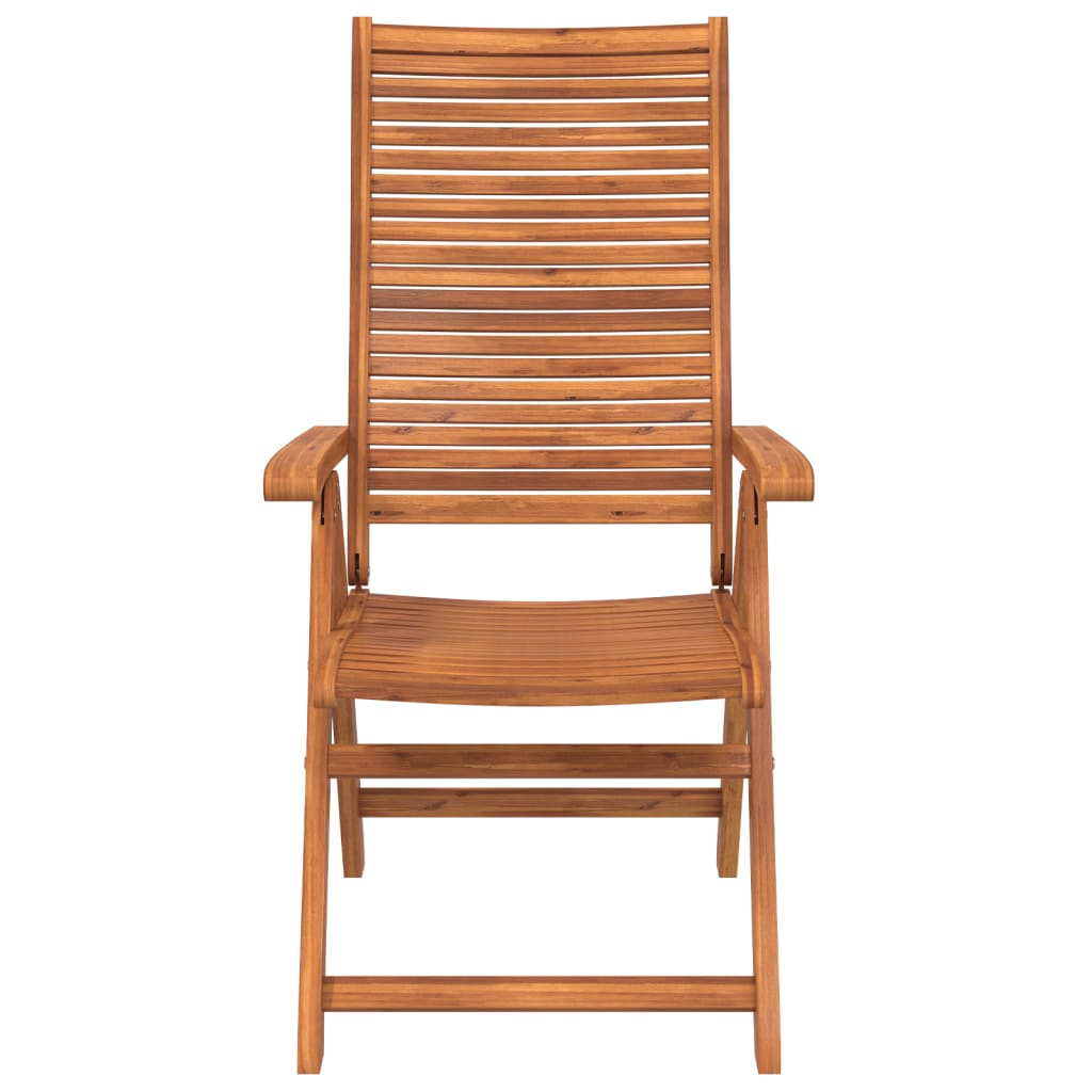 vidaXL Krzesła składane rozkładane 8 szt. 56x72x107 cm lite drewno akacjowe