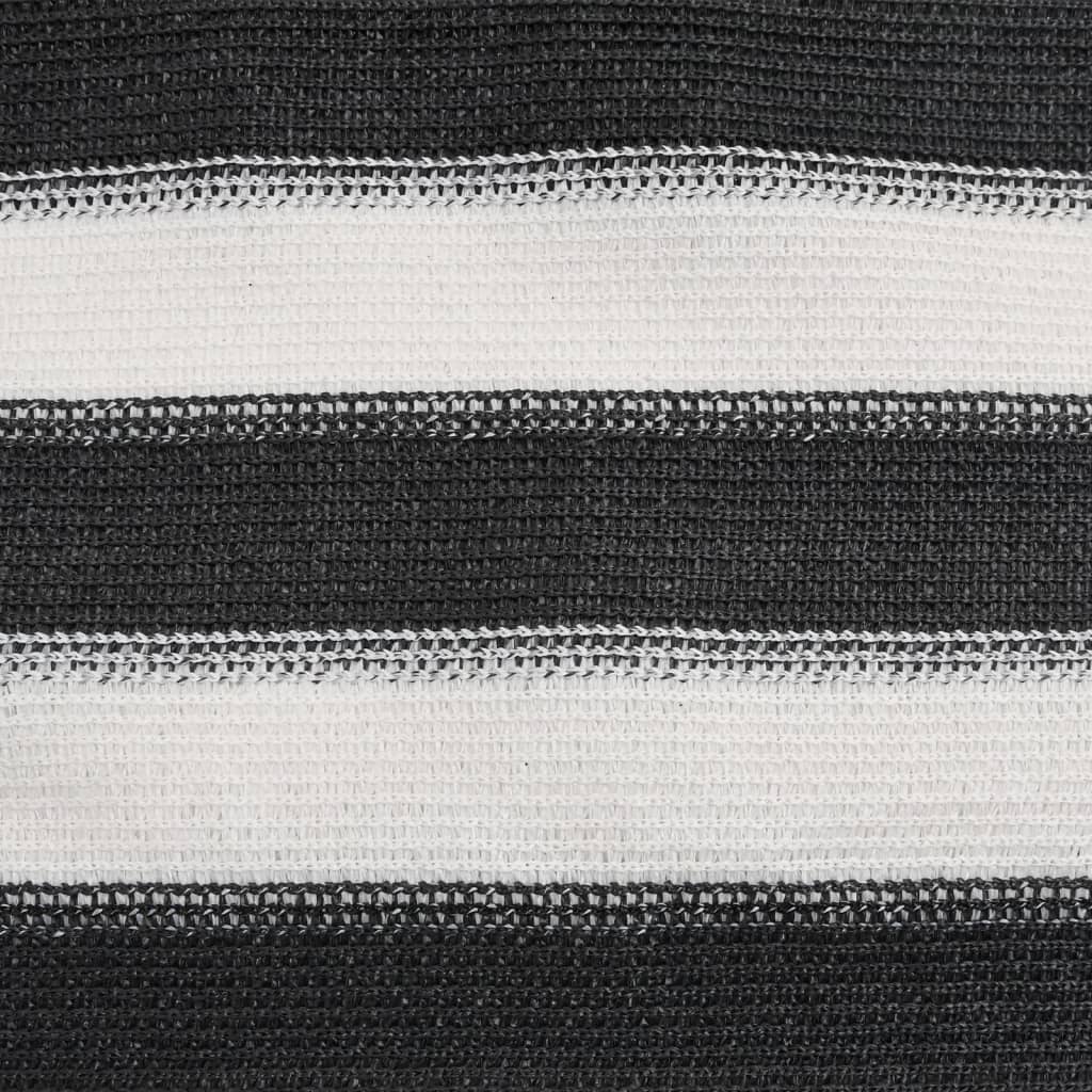 vidaXL Siatka cieniująca, antracytowo-biała, 1,2x25 m, HDPE, 75 g/m²