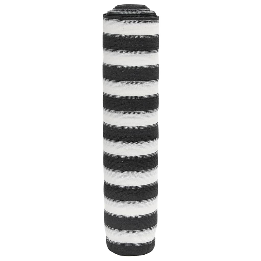 vidaXL Siatka cieniująca, antracytowo-biała, 3,6x10 m, HDPE, 75 g/m²