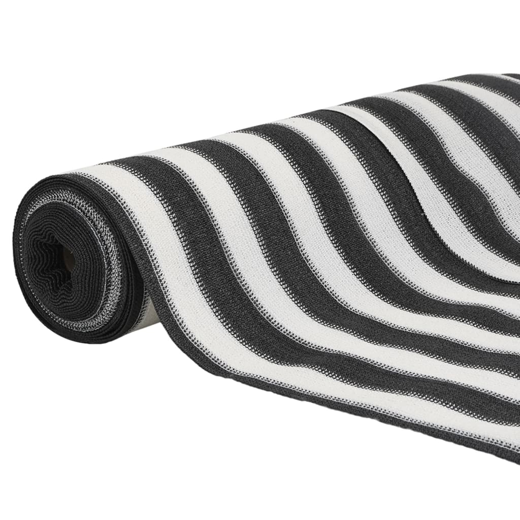 vidaXL Siatka cieniująca, antracytowo-biała, 3,6x10 m, HDPE, 75 g/m²