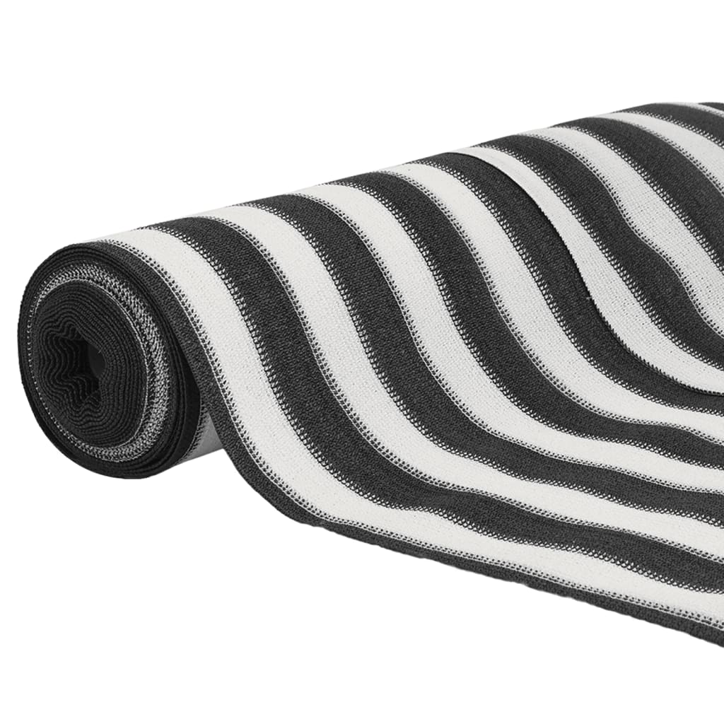 vidaXL Siatka cieniująca, antracytowo-biała, 2x10 m, HDPE, 150 g/m²