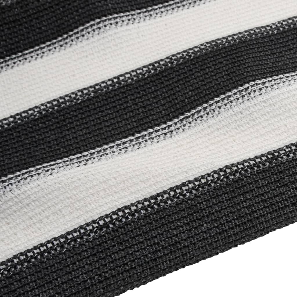 vidaXL Siatka cieniująca, antracytowo-biała, 2x10 m, HDPE, 150 g/m²