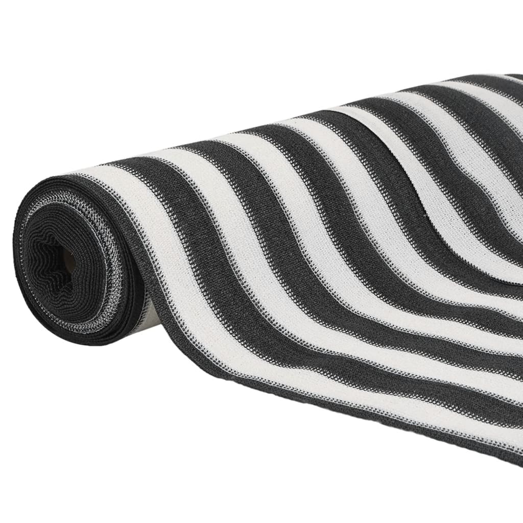 vidaXL Siatka cieniująca, antracytowo-biała, 1,5x25 m, HDPE, 195 g/m²