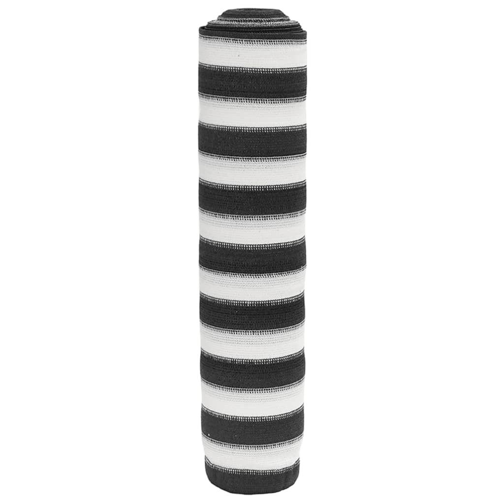 vidaXL Siatka cieniująca, antracytowo-biała, 1,8x50 m, HDPE, 195 g/m²