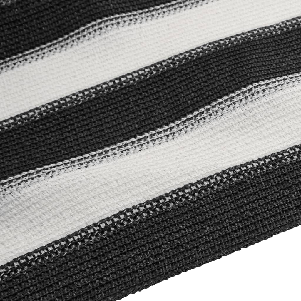 vidaXL Siatka cieniująca, antracytowo-biała, 2x10 m, HDPE, 195 g/m²