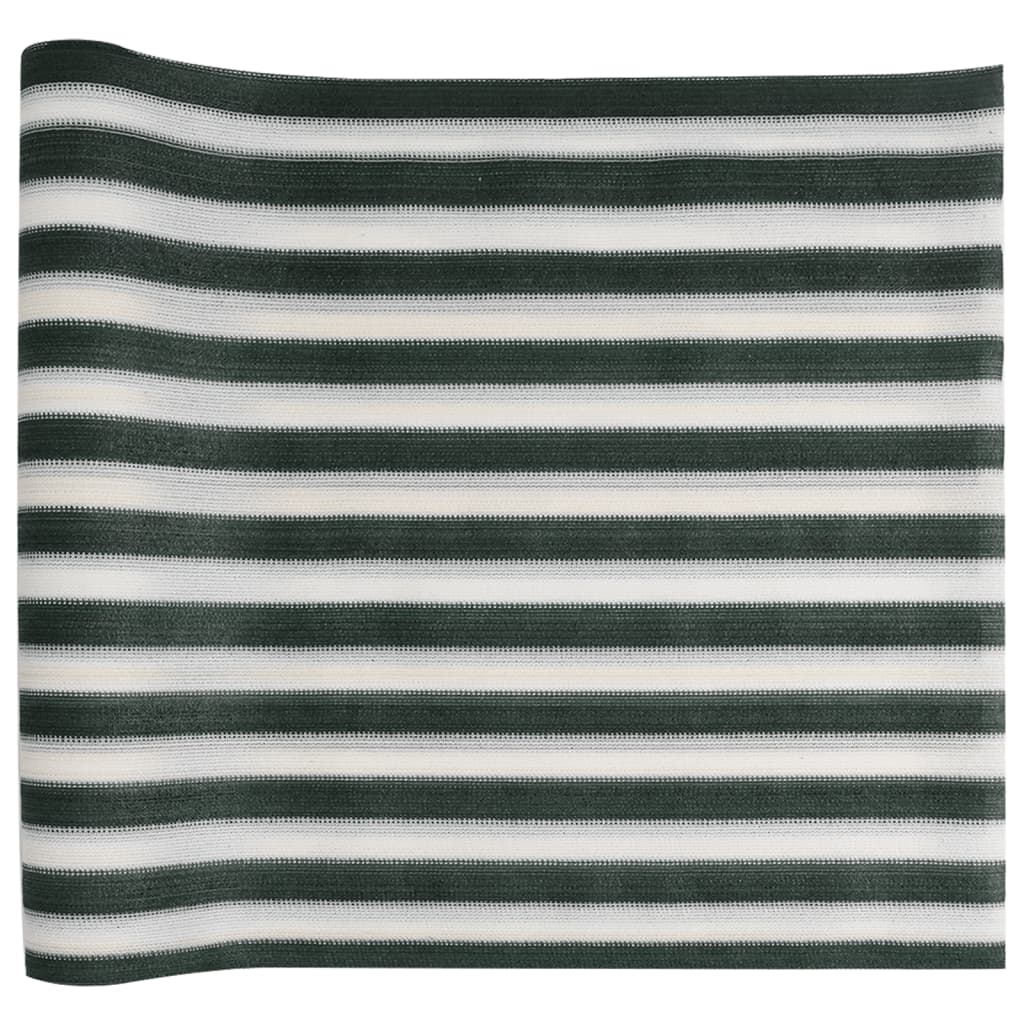 vidaXL Siatka cieniująca, zielono-biała, 1,8x50 m, HDPE, 75 g/m²