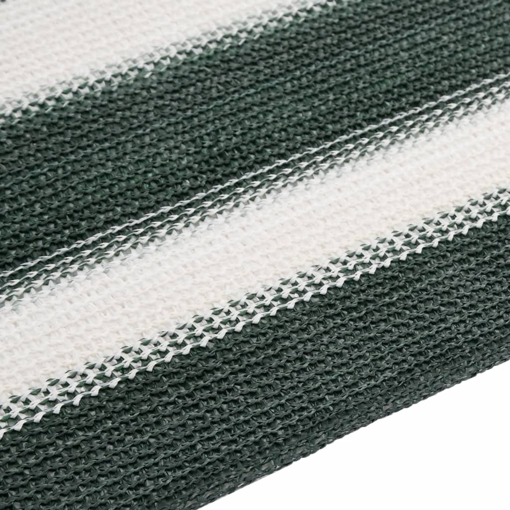 vidaXL Siatka cieniująca, zielono-biała, 1,5x25 m, HDPE, 150 g/m²