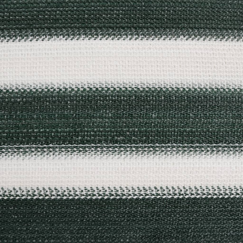 vidaXL Siatka cieniująca, zielono-biała, 2x25 m, HDPE, 150 g/m²