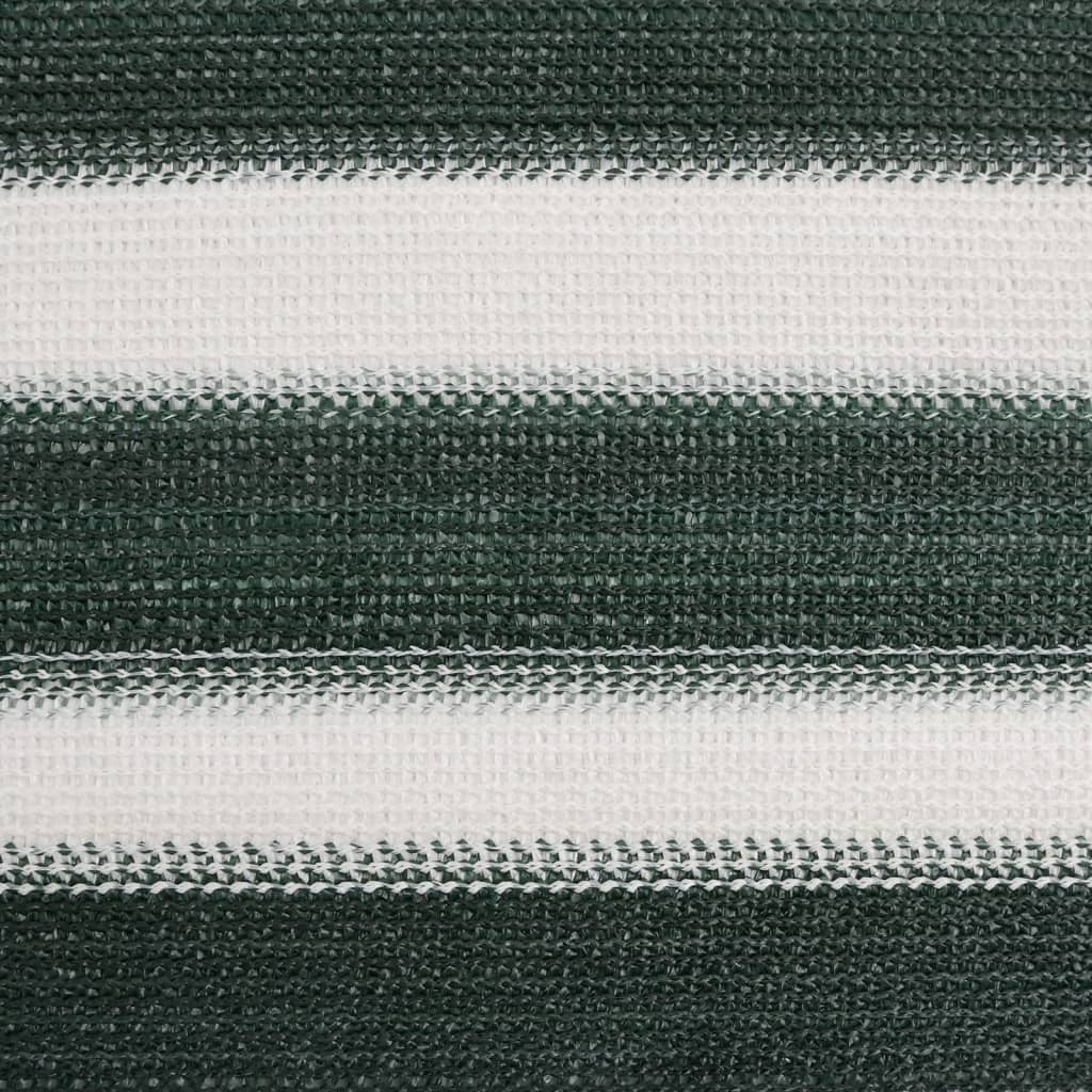 vidaXL Siatka cieniująca, zielono-biała, 1,5x10 m, HDPE, 195 g/m²