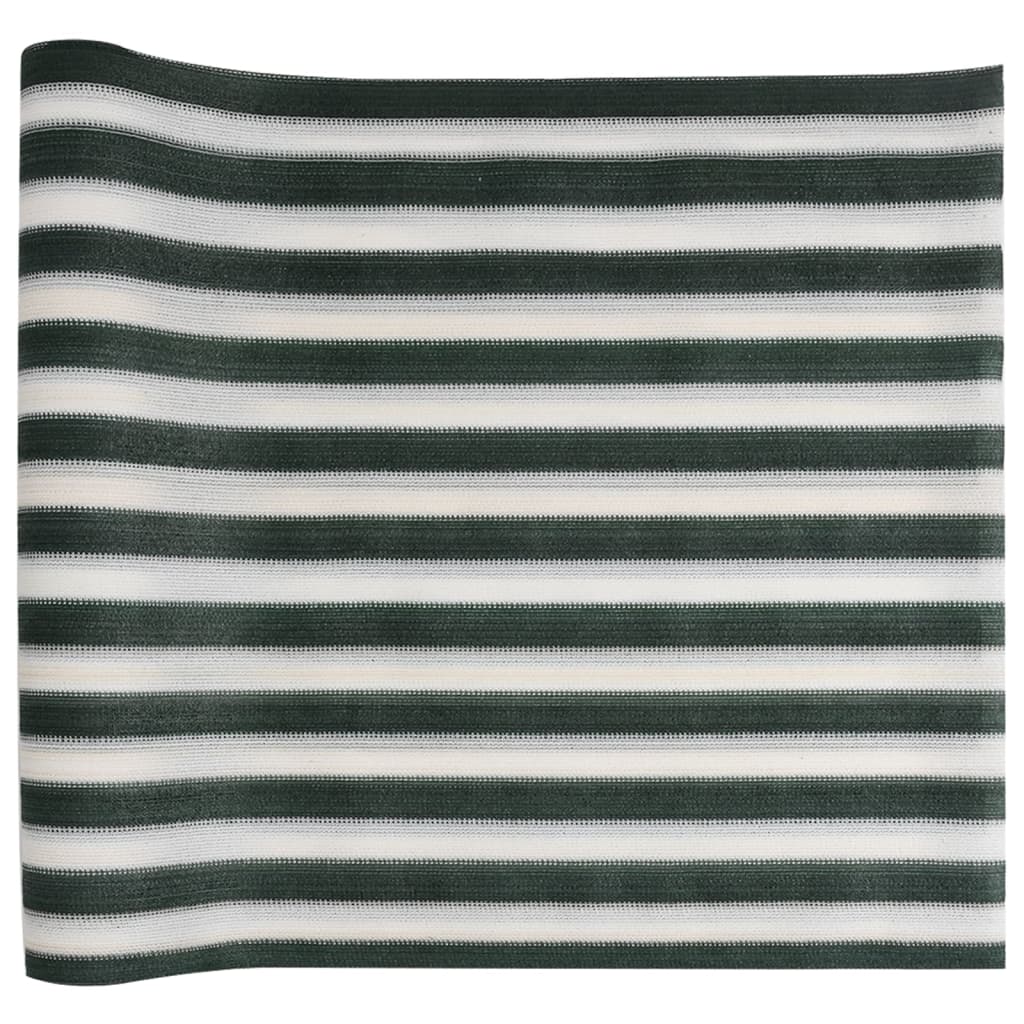 vidaXL Siatka cieniująca, zielono-biała, 1,8x10 m, HDPE, 195 g/m²