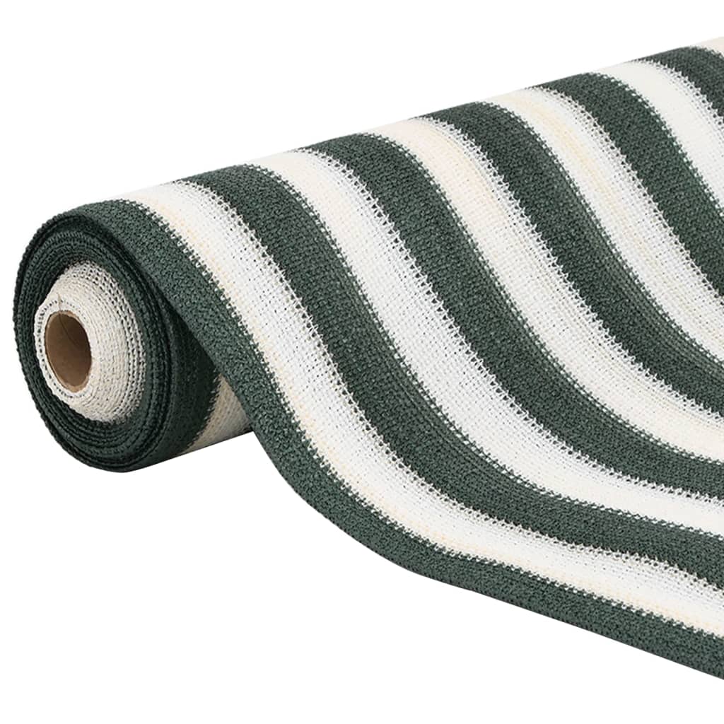 vidaXL Siatka cieniująca, zielono-biała, 1,8x10 m, HDPE, 195 g/m²