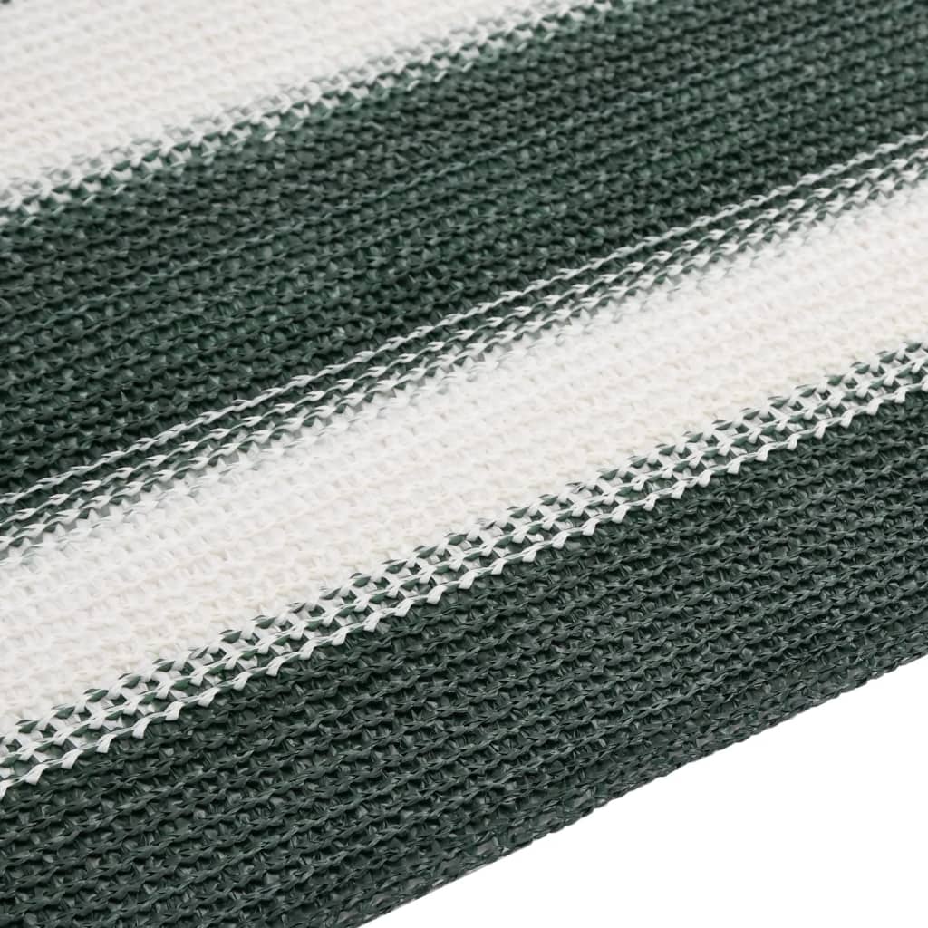 vidaXL Siatka cieniująca, zielono-biała, 1,8x25 m, HDPE, 195 g/m²