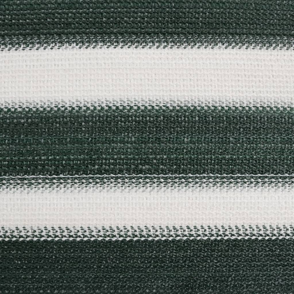 vidaXL Siatka cieniująca, zielono-biała, 2x10 m, HDPE, 195 g/m²