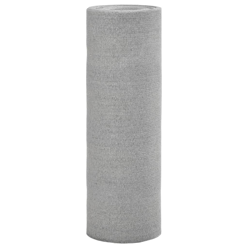 vidaXL Siatka cieniująca, jasnoszara, 1,5x25 m, HDPE, 75 g/m²