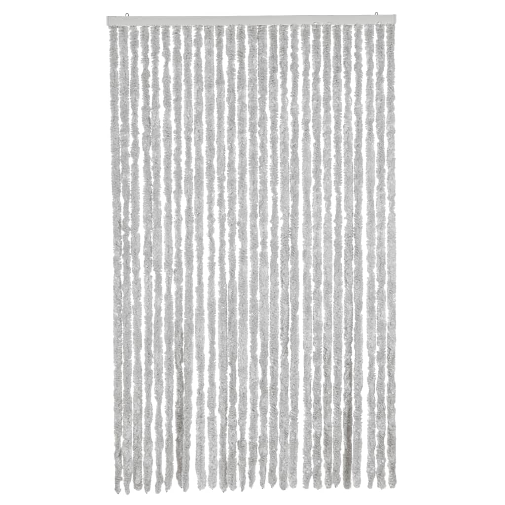 vidaXL Zasłona przeciwko owadom, szara, 118x220 cm, szenil