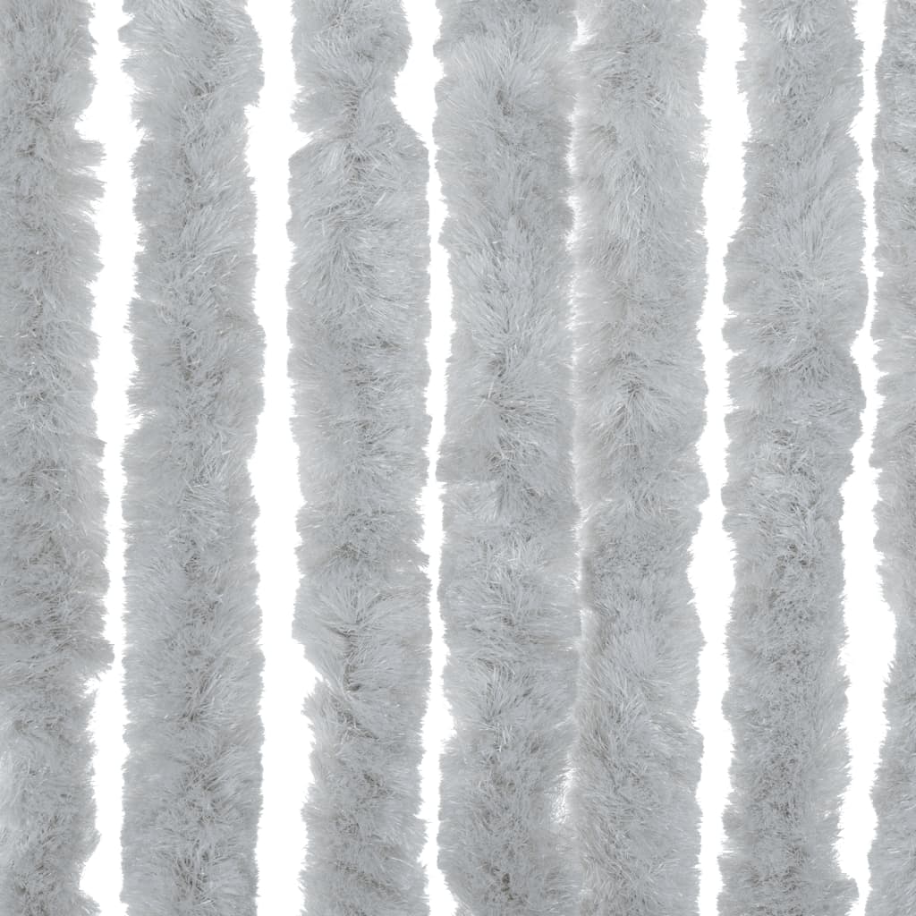 vidaXL Zasłona przeciwko owadom, szara, 118x220 cm, szenil