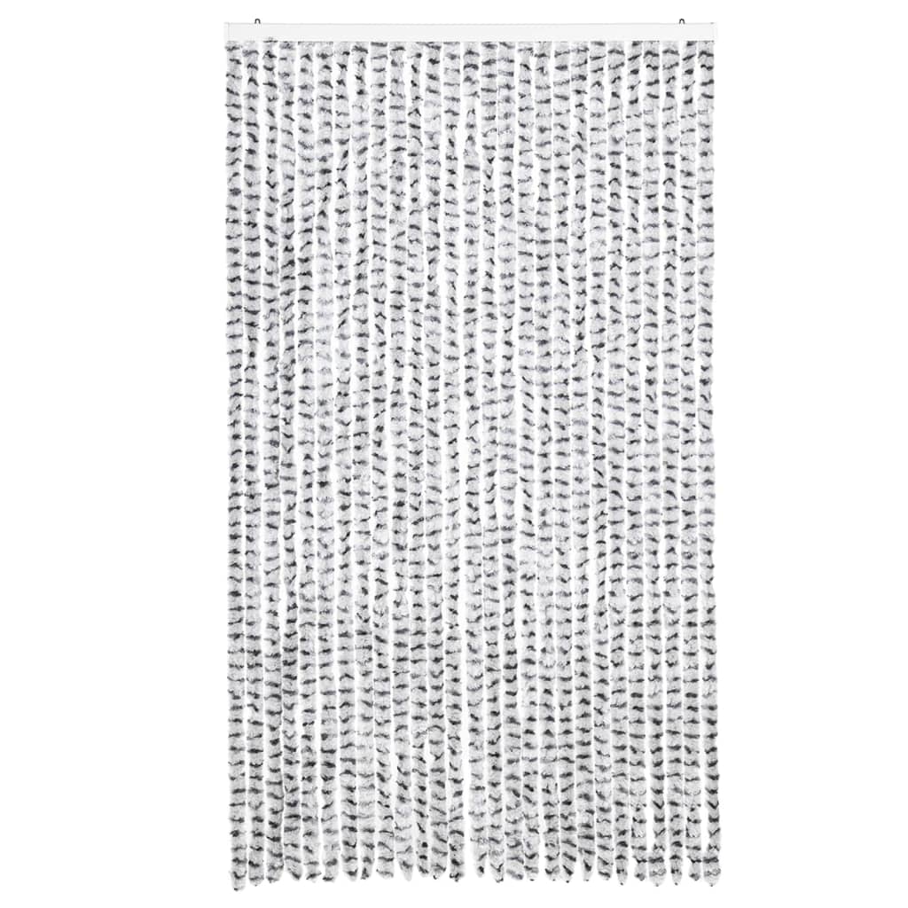 vidaXL Zasłona przeciwko owadom, jasnoszaro-ciemnoszara, 118x220 cm