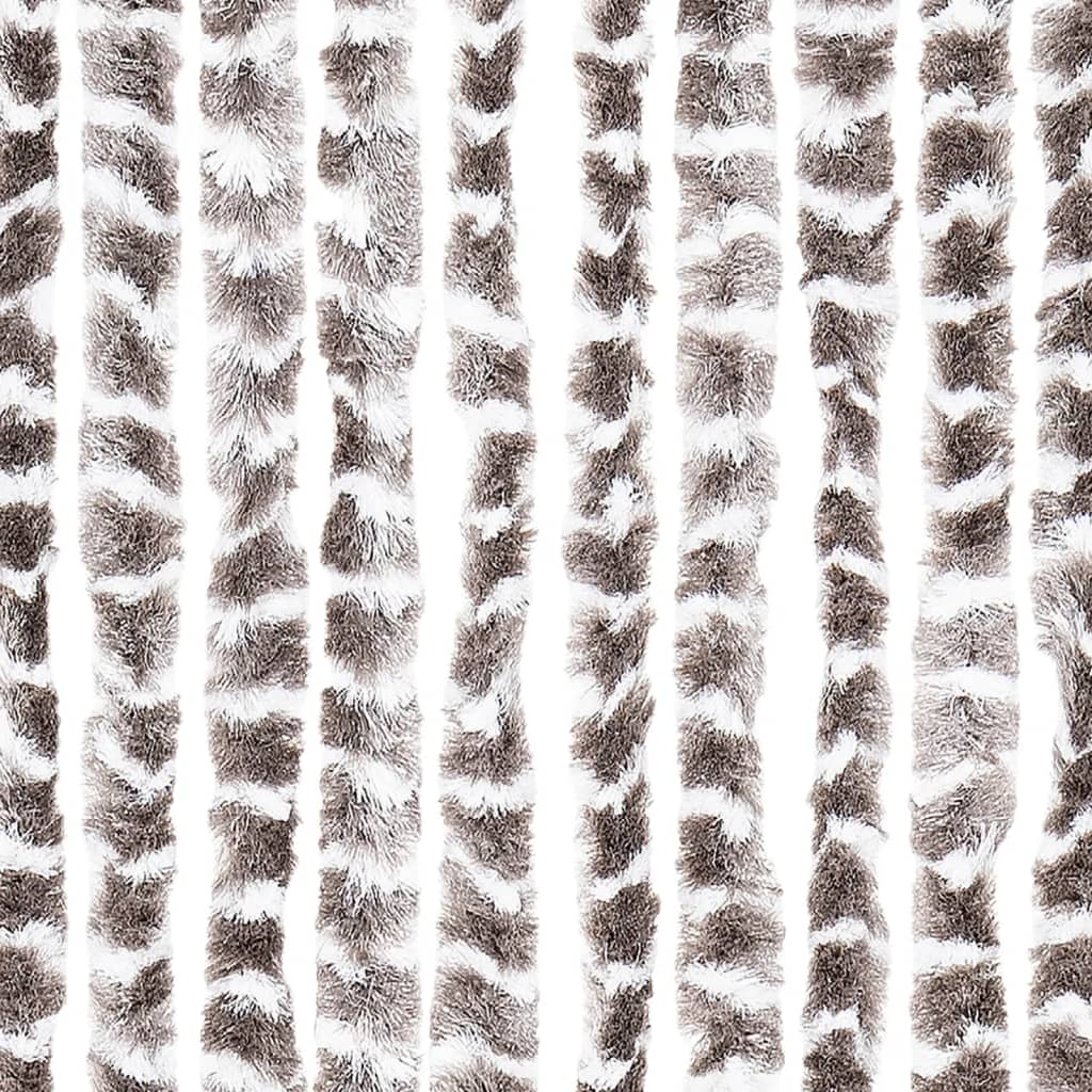 vidaXL Zasłona przeciwko owadom, taupe i biel, 118x220 cm, szenil