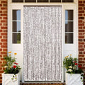 vidaXL Zasłona przeciwko owadom, taupe i biel, 118x220 cm, szenil