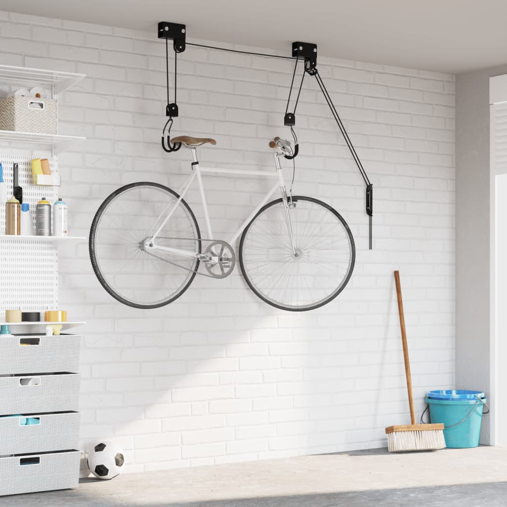 vidaXL Podnośnik rowerowy z uchwytem sufitowym, 57 kg